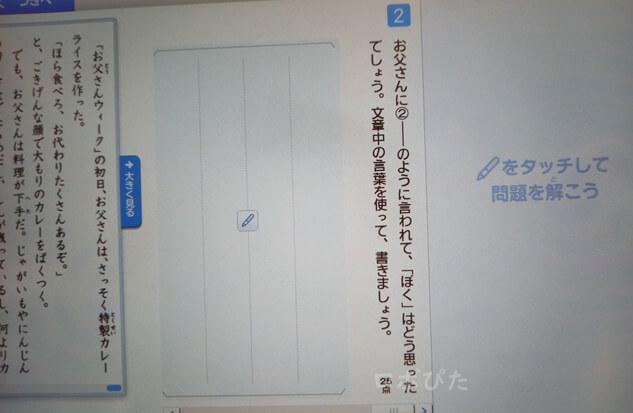 チャレンジタッチ国語テスト対策